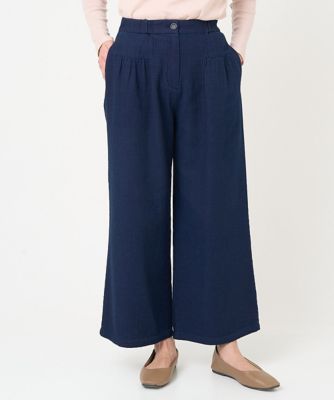 ＜GIANNI LO GIUDICE (Women)＞［洗える］二重織ガーゼワイドパンツ