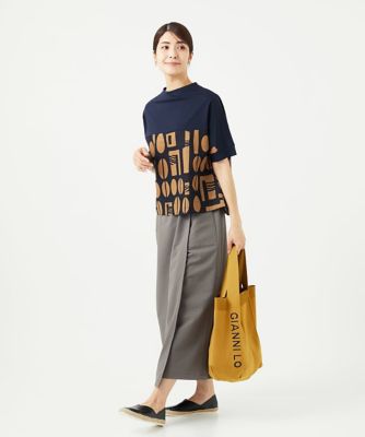 ［洗える・日本製］プライムフレックスサッカースカート風パンツ