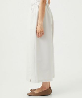 ［洗える・日本製］プライムフレックスサッカースカート風パンツ
