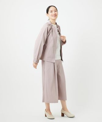 ［洗える］ナイロンワッシャータックパンツ
