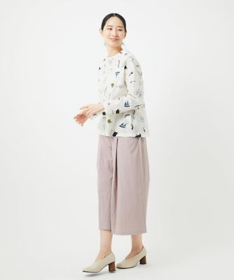 ［洗える］ナイロンワッシャータックパンツ