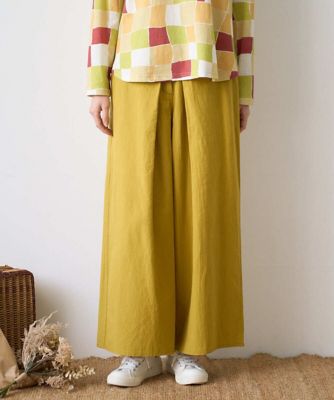 ＜GIANNI LO GIUDICE (Women)＞［洗える］コットンナチュラルワッシャーワイドパンツ