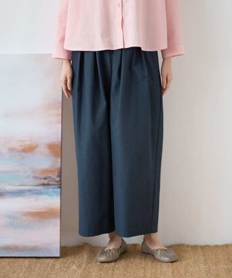 ＜GIANNI LO GIUDICE (Women)＞［洗える］ポリエステルコットングログランパンツ