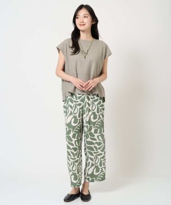 洗える・日本製］ポタニカルフラワープリントパンツ | GIANNI LO