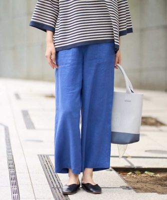 洗える］カラーリネン製品洗いパンツ | GIANNI LO GIUDICE (Women