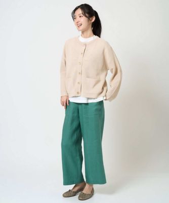 洗える］カラーリネン製品洗いパンツ | GIANNI LO GIUDICE (Women