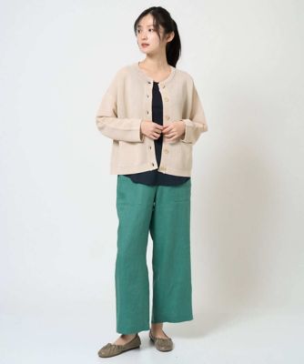 洗える］カラーリネン製品洗いパンツ | GIANNI LO GIUDICE (Women