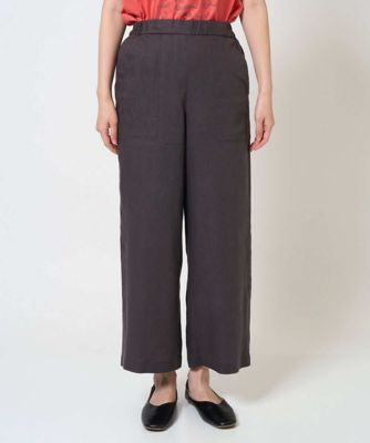 洗える］カラーリネン製品洗いパンツ | GIANNI LO GIUDICE (Women