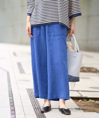 洗える］カラーリネン製品洗いパンツ | GIANNI LO GIUDICE (Women