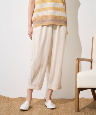 ＜GIANNI LO GIUDICE (Women)＞［洗える・日本製］ナチュラルスムースパンツ