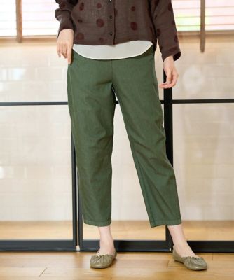 unica コーデュロイアシメフリルパンツ　カーキ　　　LADIES 洗える］コットンエステルクールマックスパンツ | GIANNI LO GIUDICE
