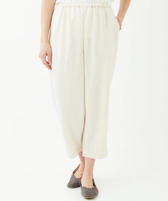 ＜GIANNI LO GIUDICE (Women)＞［洗える・日本製］ナチュラルスムースパンツ