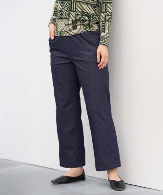 ルネ　デニムライクパンツ 洗える］デニムライクシャンブレーパンツ | GIANNI LO GIUDICE (Women