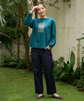 洗える］デニムライクシャンブレーパンツ | GIANNI LO GIUDICE (Women
