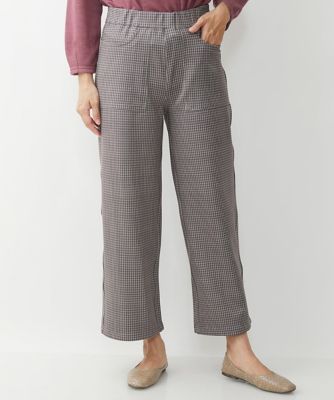 ＜GIANNI LO GIUDICE (Women)＞［洗える］リバーシブルダンボールチェック柄ガウチョパンツ