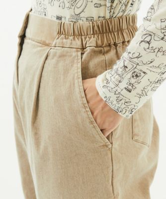 ［洗える］顔料染めコットンストレッチパンツ