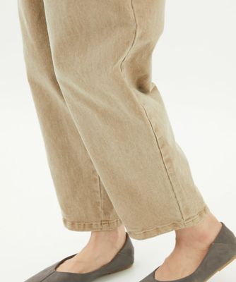 ［洗える］顔料染めコットンストレッチパンツ
