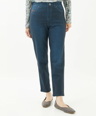 洗える・リバーシブル］綿混ツイルデニムプリントパンツ | GIANNI LO