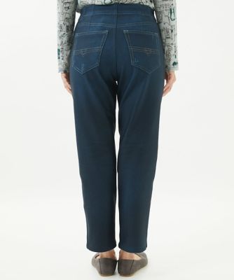 洗える・リバーシブル］綿混ツイルデニムプリントパンツ | GIANNI LO