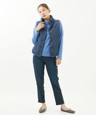 洗える・リバーシブル］綿混ツイルデニムプリントパンツ | GIANNI LO