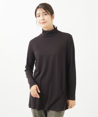 GIANNI LO GIUDICE (Women)/ジャンニロジュディチェ [洗える・日本製]スーパーファインウールチュニックカットソー