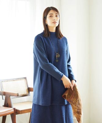 洗える］コットンスラブインレーチュニックカットソー | GIANNI LO