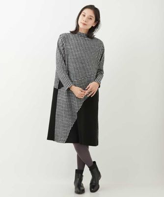 洗える 日本製 ウールギンガムチェックワンピース 三越伊勢丹オンラインストア 公式