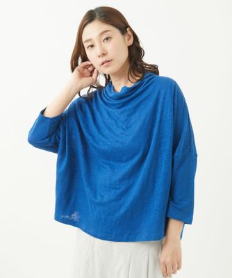 ＜GIANNI LO GIUDICE (Women)＞［洗える］リネン天竺七分袖カットソー