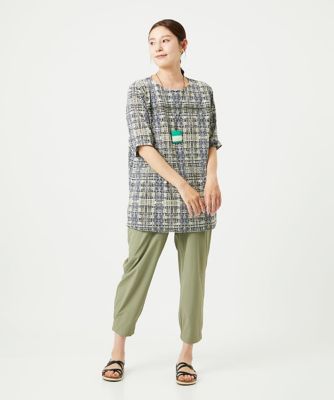 接触冷感・洗える］ジオメトリックプリントチュニック | GIANNI LO