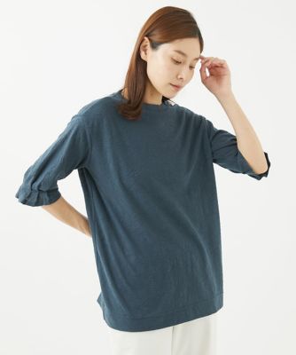 ［洗える］フラワージャガードカットソーチュニック