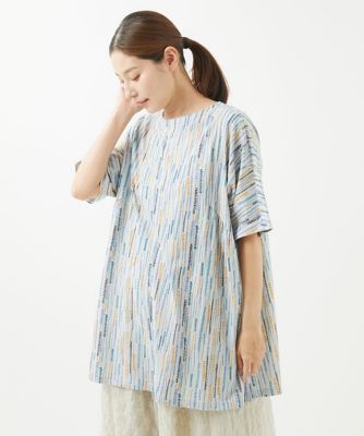 ［洗える］テンテン柄プリントカットソーチュニック