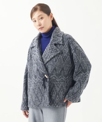 allureville アルアバイル ウール ショート コート 日本製 グレー アルアバイルウールショートコートグレー日本製