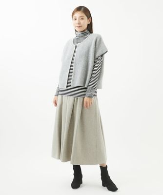 ウール混スパンコールニットカーディガン