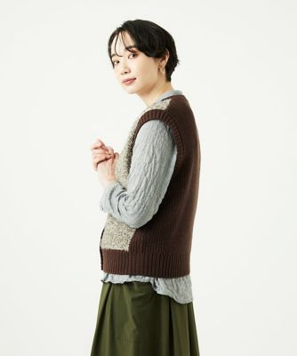 洗える］IMPラメファーニットベスト | GIANNI LO GIUDICE (Women