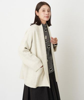 ツイディーカノコニットコーディガン