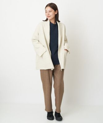 ツイディーカノコニットコーディガン