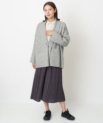 ツイディーカノコニットコーディガン