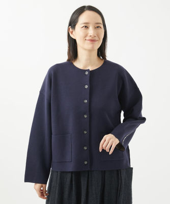 ＜GIANNI LO GIUDICE (Women)＞［洗える］接結リバーニットジャケット