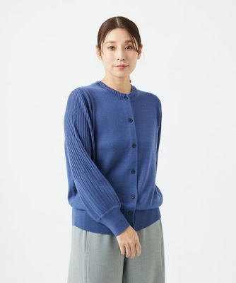＜GIANNI LO GIUDICE (Women)＞［洗える］ウール混リブニットカーディガン