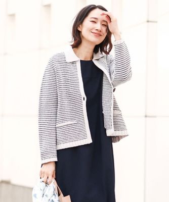 ＜GIANNI LO GIUDICE (Women)＞ラグランジェコードニットジャケット