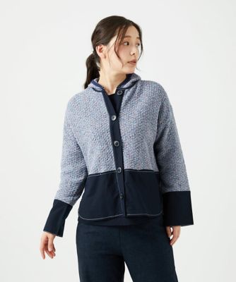 ＜GIANNI LO GIUDICE (Women)＞綿麻ニットジャケット