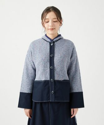 綿麻ニットジャケット | GIANNI LO GIUDICE (Women)/ジャンニロ