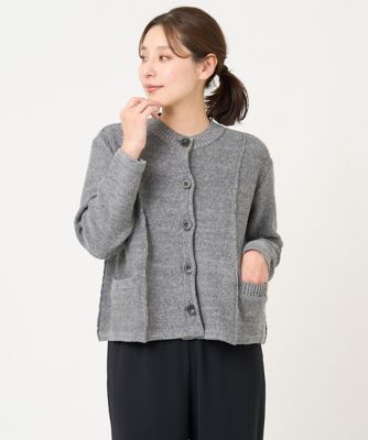 ［洗える・日本製］Ｒａｆｆｙコットンニットジャケット
