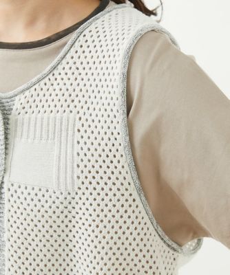 ［洗える］メッシュニットベスト