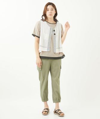 ［洗える］メッシュニットベスト