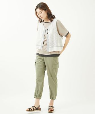 ［洗える］メッシュニットベスト