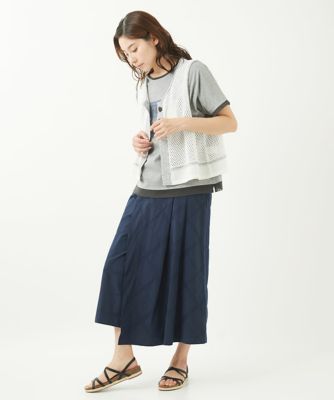 ［洗える］メッシュニットベスト
