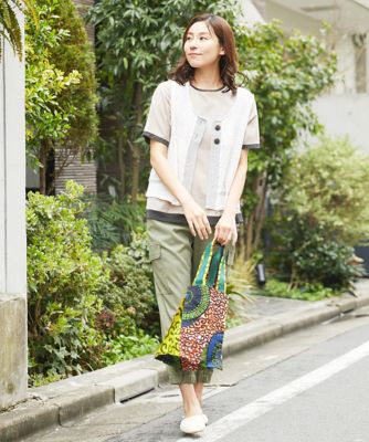［洗える］メッシュニットベスト
