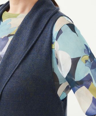 ［洗える・日本製］アントワープリネンニットベスト