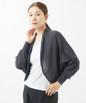 GIANNI LO GIUDICE (Women)/ジャンニロジュディチェ ［洗える］天竺ドレープニットカーディガン